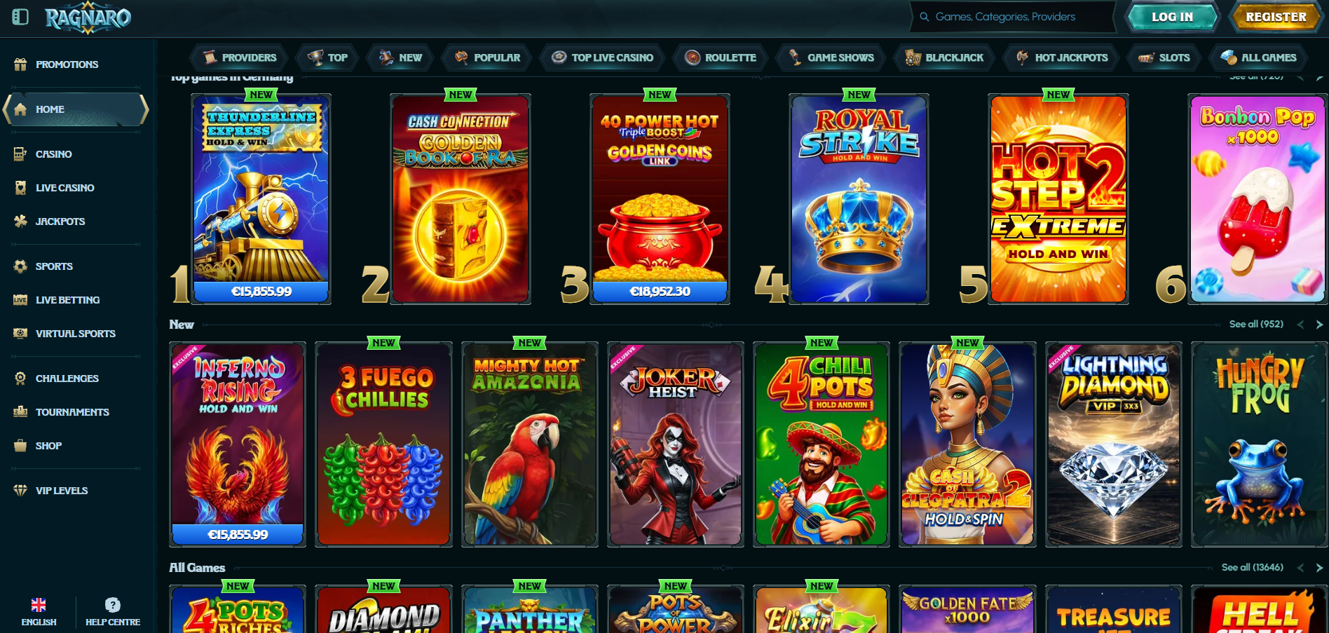 Ragnaro Casino Login