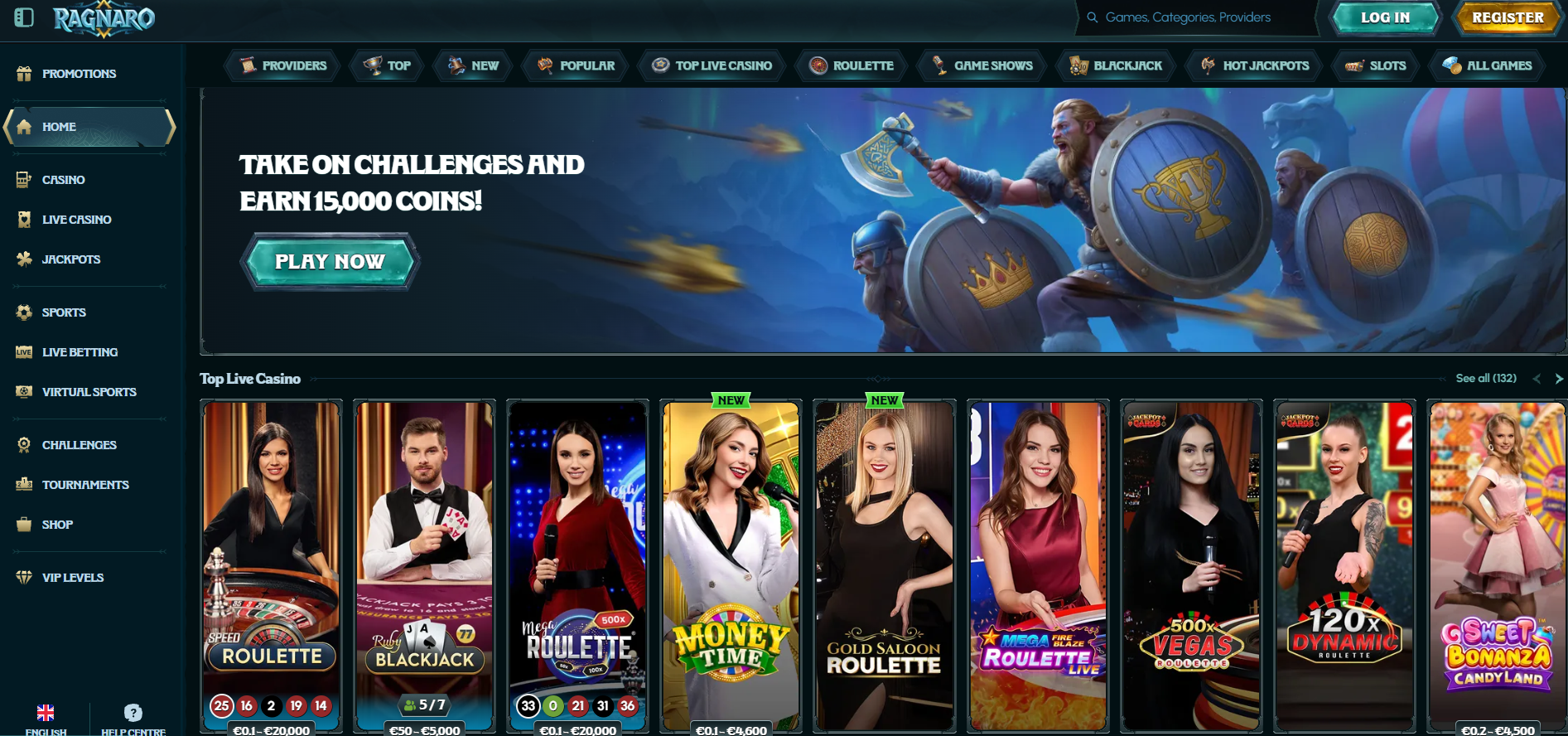 Ragnaro Casino Games